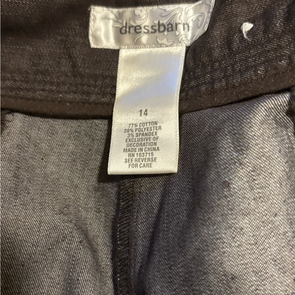 dressbarn Men's Dark Brown Straight-Leg Pants - Picture 4 of 7